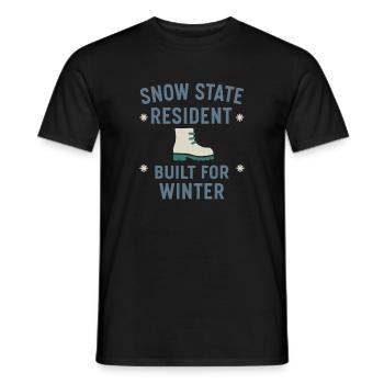 Cadeau de la vie dans l’État froid Glace - T-shirt homme - noir - Devant - AI Model Male 178 light (178cm)