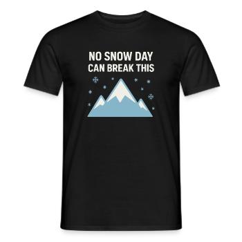 Cadeau de la vie dans l’État froid Glace - T-shirt homme - noir - Devant - AI Model Male 178 light (178cm)