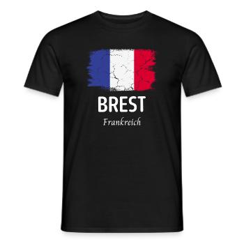 Brest - Men's T-Shirt - black - Front - AI Model Male 178 light (178cm)