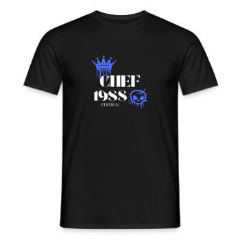 Édition Chef 1988 37 anniversaire Déclaration - T-shirt homme - noir - Devant - AI Model Male 178 light (178cm)