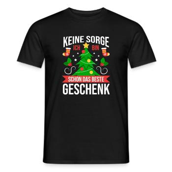Noël du Père Noël - T-shirt homme - noir - Devant - AI Model Male 178 light (178cm)