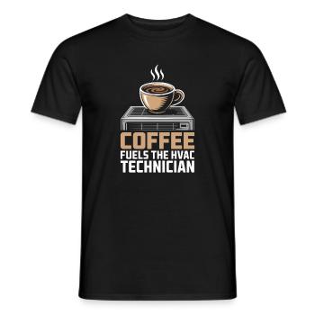 Kaffee Liebender HVAC Techniker Geschenk Arbeiter - Männer T-Shirt - Schwarz - Vorne - AI Model Male 178 light (178cm)