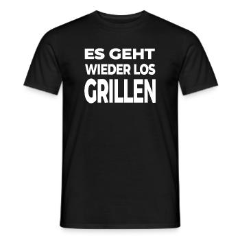 Griglia - T-shirt uomo - nero - Fronte - AI Model Male 178 light (178cm)