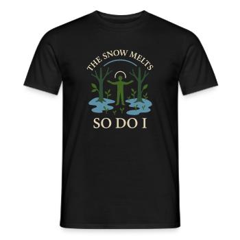 Forest Walk Overthinker Mental Reset - Men's T-Shirt - black - Front - AI Model Male 178 light (178cm)