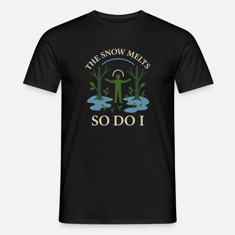 Forest Walk Overthinker Mental Reset - Männer T-Shirt - Schwarz