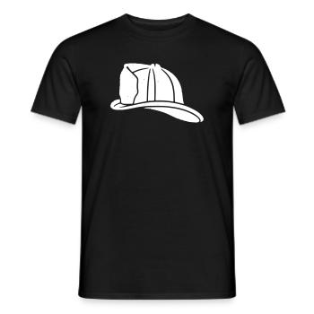 Feuerwehr Helm Vintage Feuerwehrmann - Männer T-Shirt - Schwarz - Vorne - AI Model Male 178 light (178cm)