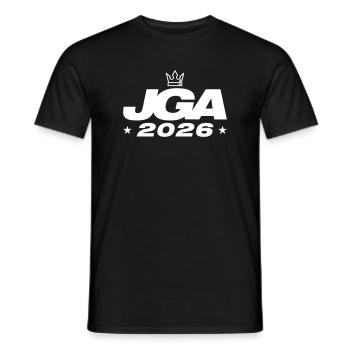 Jga 2026 Bachelor Party - Men's T-Shirt - black - Front - AI Model Male 178 light (178cm)