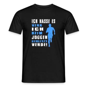 Jogging, Coureur Cadeau, Sport, Forme physique - T-shirt homme - noir - Devant - AI Model Male 178 light (178cm)