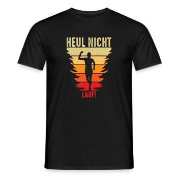 Joggen Geschenk Jogger Laufsport Sport Fitness - Männer T-Shirt - Schwarz - Vorne - AI Model Male 178 light (178cm)