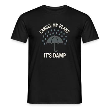 weather, drama, humor, gift, rain, snow - Men's T-Shirt - black - Front - AI Model Male 178 light (178cm)