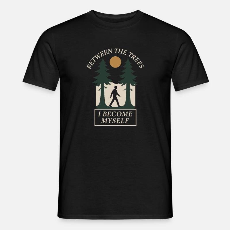 Forest Walk Overthinker Mental Reset - Männer T-Shirt - Schwarz