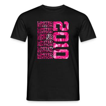 ÉDITION LIMITÉE 2010 16 ANS PINK 16E ANNIVERSAIRE - T-shirt homme - noir - Devant - AI Model Male 178 light (178cm)