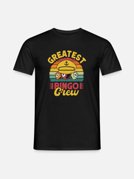 Bingo Game Greatest Crew Bingo - Men's T-Shirt - black