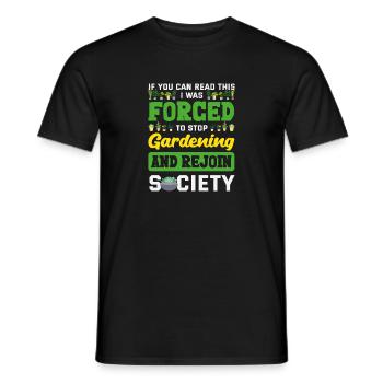 Garden & Plant Lovers Gifts - Men's T-Shirt - black - Front - AI Model Male 178 light (178cm)