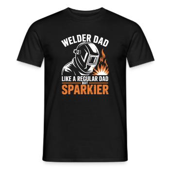 Soudeur qui dit profession, drôle de cadeau de soudeur, - T-shirt homme - noir - Devant - AI Model Male 178 light (178cm)