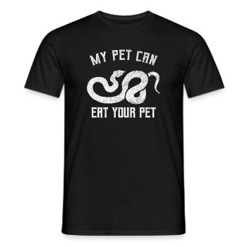 Snake Keeper Artwork - Men's T-Shirt - black - Front - AI Model Male 178 light (178cm)