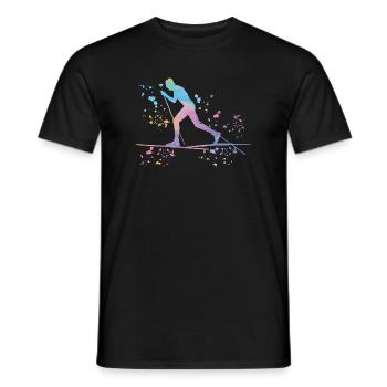Ski de fond Ski de fond - T-shirt homme - noir - Devant - AI Model Male 178 light (178cm)
