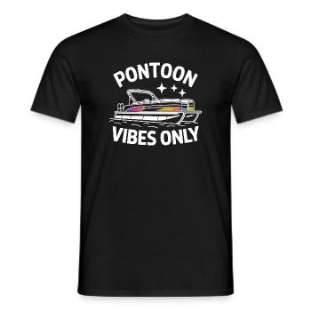 Ambiances de ponton, seulement des expressions drôles sur les bateaux de ponton, pour - T-shirt homme - noir - Devant - AI Model Male 178 light (178cm)