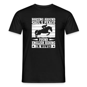 Horseback Riding Horsing Around Horse Rider - Männer T-Shirt - Schwarz - Vorne - AI Model Male 178 light (178cm)