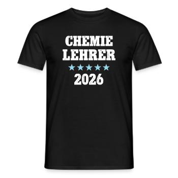Chemistry Teacher 2026 Chemistry Teacher Chemist Teacher - Men's T-Shirt - black - Front - AI Model Male 178 light (178cm)