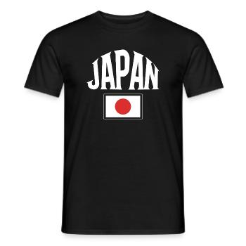 Japan - Men's T-Shirt - black - Front - AI Model Male 178 light (178cm)