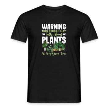 Cadeaux pour les jardins et les amoureux des plantes - T-shirt homme - noir - Devant - AI Model Male 178 light (178cm)