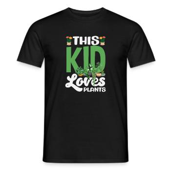 Cadeaux pour les jardins et les amoureux des plantes - T-shirt homme - noir - Devant - AI Model Male 178 light (178cm)