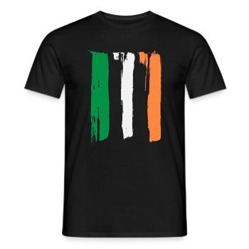 Irland Flagge - Männer T-Shirt - Schwarz - Vorne - AI Model Male 178 light (178cm)