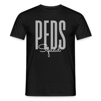 Infirmerie pédiatrique – Infirmier(ère) infirmier(ère) pédiatrie en soins de santé pour enfants - T-shirt homme - noir - Devant - AI Model Male 178 light (178cm)