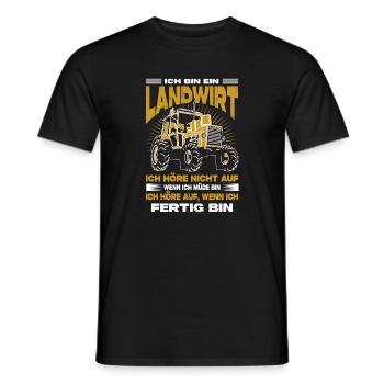 Agriculteur offre des cadeaux agricoles Tracteurs agricoles - T-shirt homme - noir - Devant - AI Model Male 178 light (178cm)