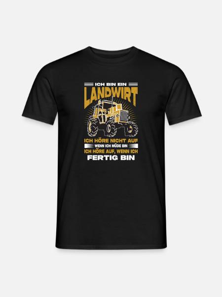 Farmer Gifts Agriculture Tractor Farmer - Men's T-Shirt - black