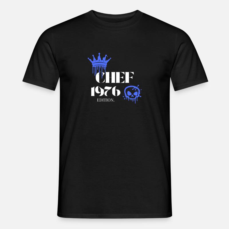 Édition Chef 1976 49e anniversaire Déclaration - T-shirt homme - noir