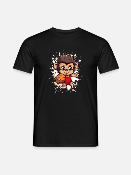 Basketball Monkey Streetball - Men's T-Shirt - black