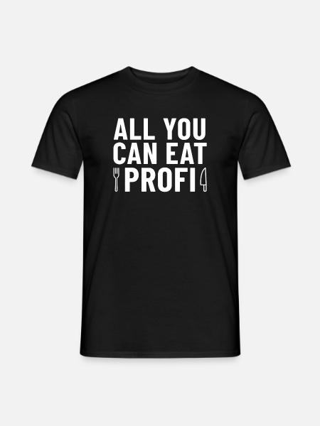 Couteau et fourchette professionnels à volonté - T-shirt homme - noir