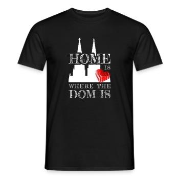 Köln Home Is Where The Dom Is Kölner Karneval Köln - Männer T-Shirt - Schwarz - Vorne - AI Model Male 178 light (178cm)