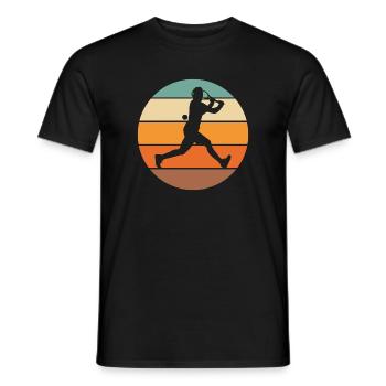 Tennis - Männer T-Shirt - Schwarz - Vorne - AI Model Male 178 light (178cm)