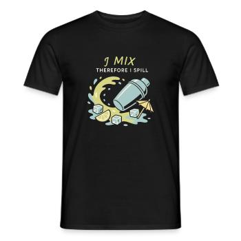 Shaker Steckt Fest Anfänger-mixologe - Männer T-Shirt - Schwarz - Vorne - AI Model Male 178 light (178cm)