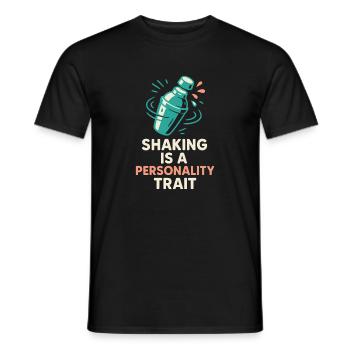 Shaker Steckt Fest Anfänger-mixologe - Männer T-Shirt - Schwarz - Vorne - AI Model Male 178 light (178cm)