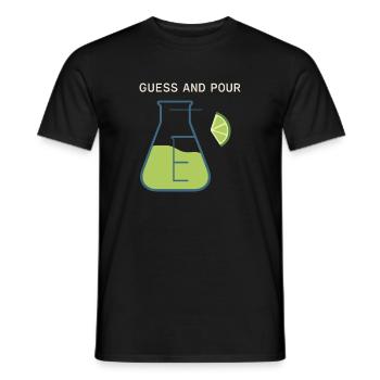 Shaker Steckt Fest Anfänger-mixologe - Männer T-Shirt - Schwarz - Vorne - AI Model Male 178 light (178cm)