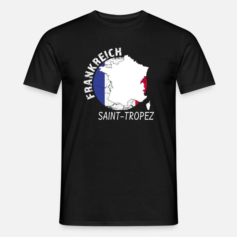 Saint-Tropez - Männer T-Shirt - Schwarz
