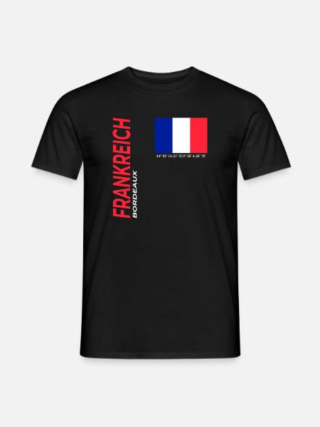 Bordeaux - T-shirt homme - noir