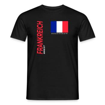 Brest - Men's T-Shirt - black - Front - AI Model Male 178 light (178cm)