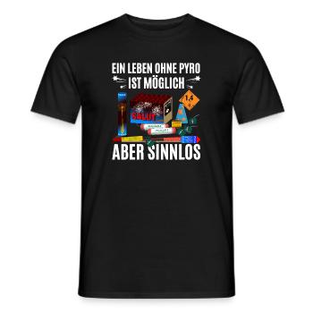 Pyro Expert - T-shirt homme - noir - Devant - AI Model Male 178 light (178cm)