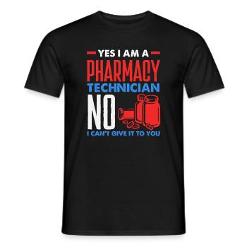 Apotheker Pharmazeutisch-technischer - Männer T-Shirt - Schwarz - Vorne - AI Model Male 178 light (178cm)