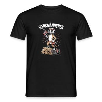 Meerkat Real DIYer Man Craftsman - Men's T-Shirt - black - Front - AI Model Male 178 light (178cm)