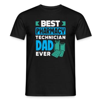 Apotheker Pharmazeutisch-technischer - Männer T-Shirt - Schwarz - Vorne - AI Model Male 178 light (178cm)