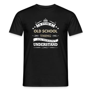 Das ist eine altmodische Sache, die du nicht verstehen würdest - Männer T-Shirt - Schwarz - Vorne - AI Model Male 178 light (178cm)