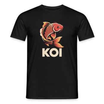 Carpe carpe koi - T-shirt homme - noir - Devant - AI Model Male 178 light (178cm)
