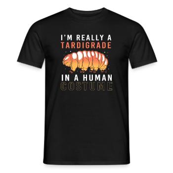 Tardigrade Ours d’eau tardigrade Tardigrade - T-shirt homme - noir - Devant - AI Model Male 178 light (178cm)