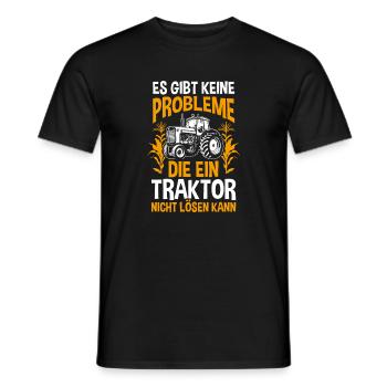 Tracteur Fermier Fermier Conducteur de tracteur Tracteur - T-shirt homme - noir - Devant - AI Model Male 178 light (178cm)